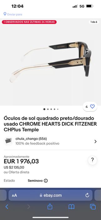 Oculos Chrome Heartes