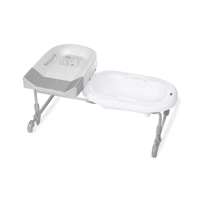 Banheira Brevi com cuba reversivel Bangotime - Coelhinhos Brancos