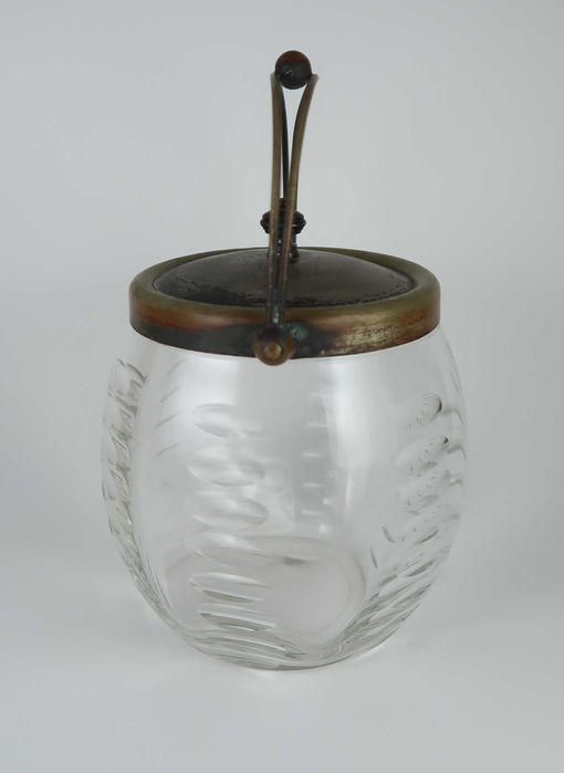 Boleira antiga Art Deco Vidro Lapidado (Ref. 6)