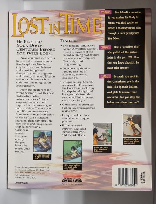 Lost in Time Box gra PC nowa unikat