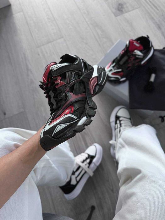 Кросівки Balenciaga Track 2 Black/Red premium | Кроссовки чоловічі жіночі