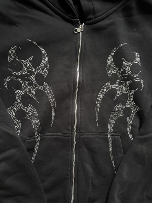 Oversize Bluza z Kryształkami