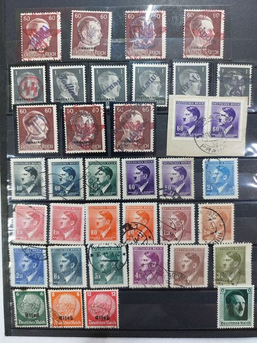 zestaw starszych znaczków