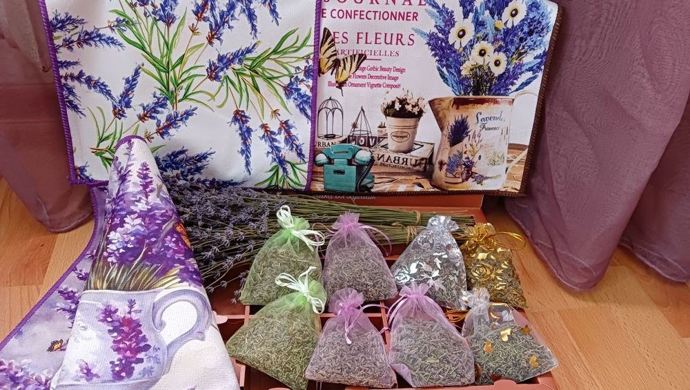 Аромасаше з лавандою,мішечки лаванди зроблені своїми руками
