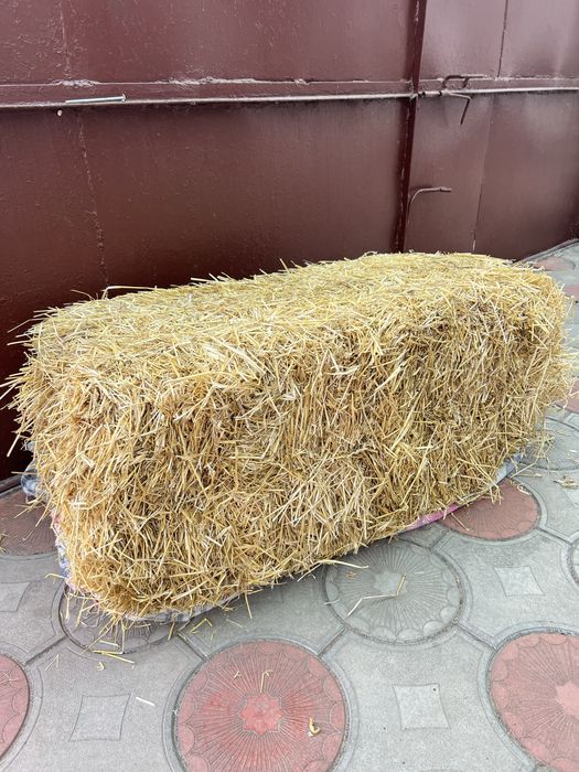 Солома, тюки соломи, солома для декору