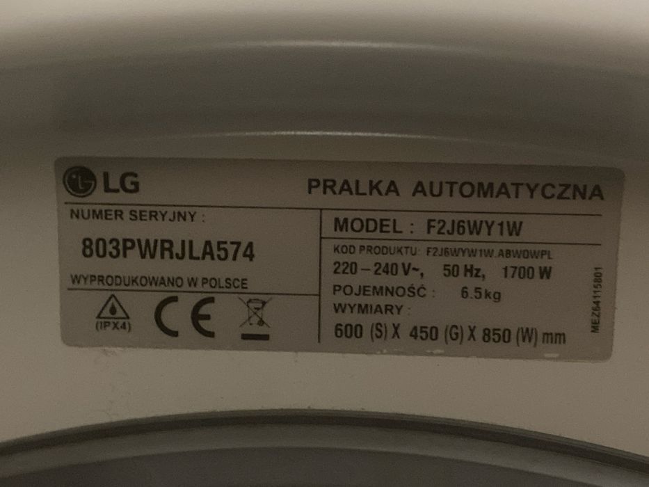 Pralka LG pralka