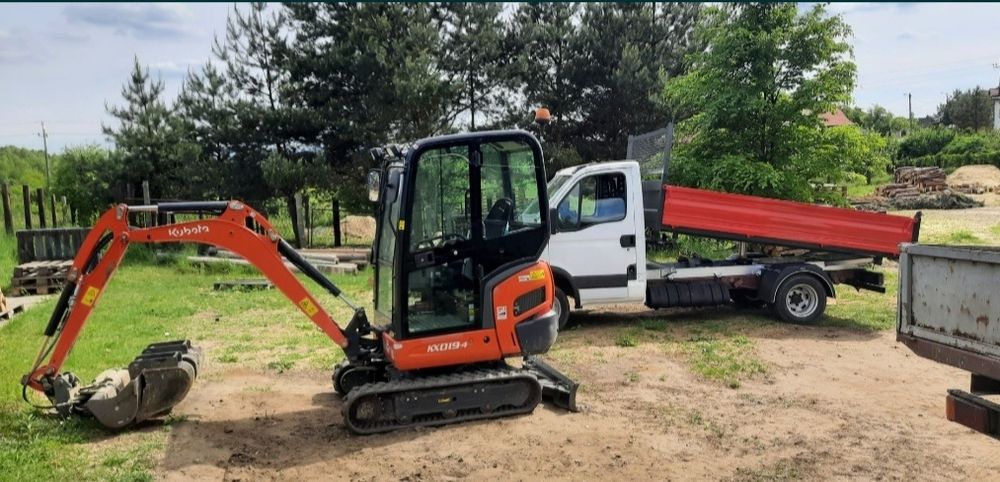 Usługi mini koparką roboty ziemne