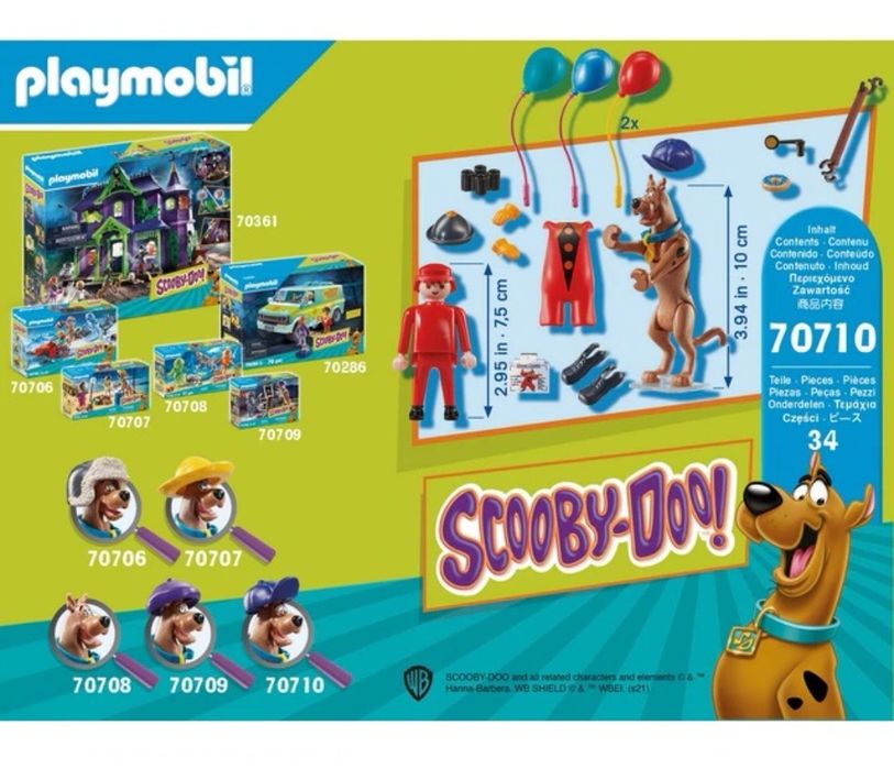 Playmobil - SCOOBY-DOO! Aventura com Ghost Clown 70710