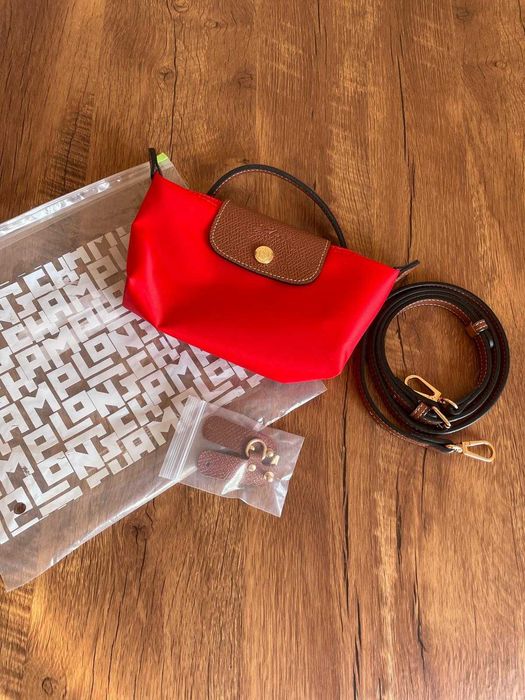 Mini Longchamp Vermelha
