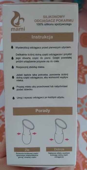 Kolektor odciągacz pokarmu wkładki laktacyjne
