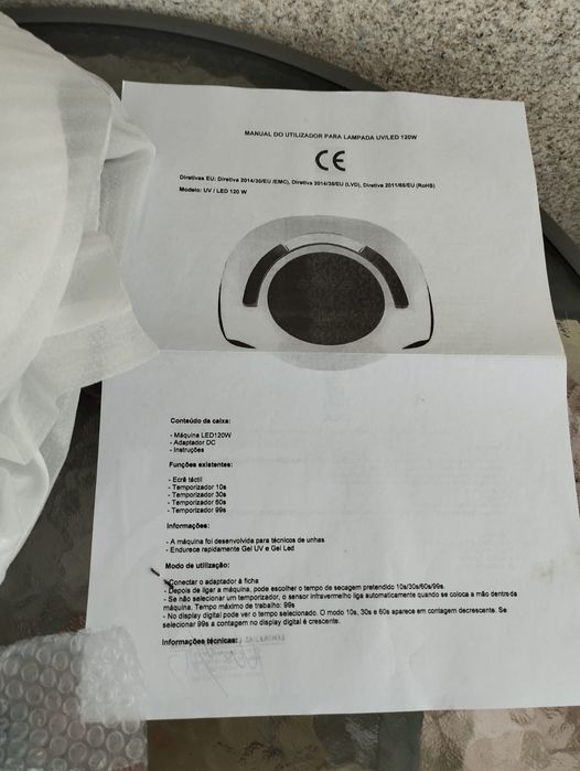 Forno para unhas de gel