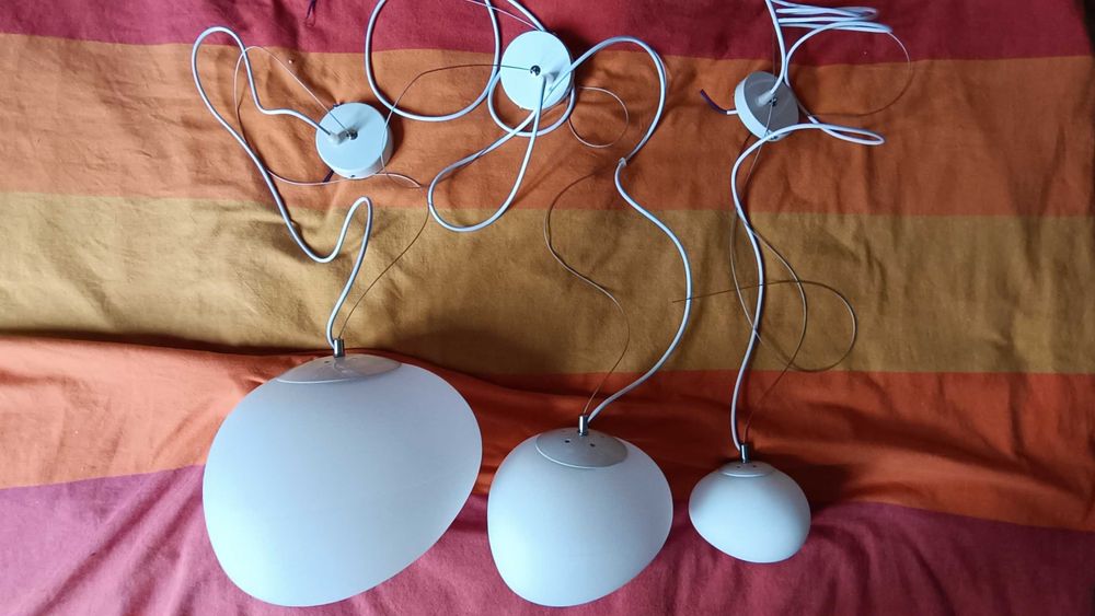 nowe designerskie lampy sufitowe - 3 sztuki