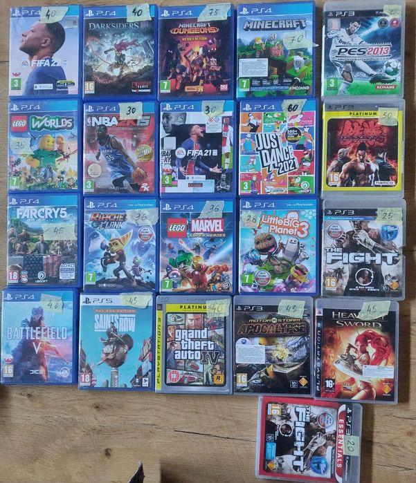 Sprzedam gry na konsole PS3,  PS4