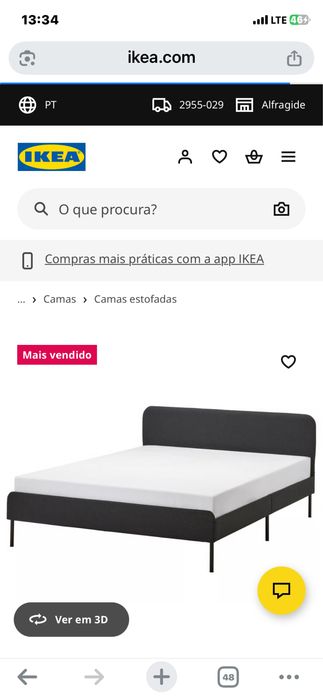 Cama casal Ikea