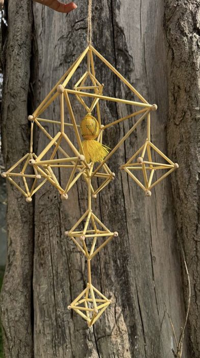 Соломяний павук 60см різвяний набір соломи жито подарунок різдво декор