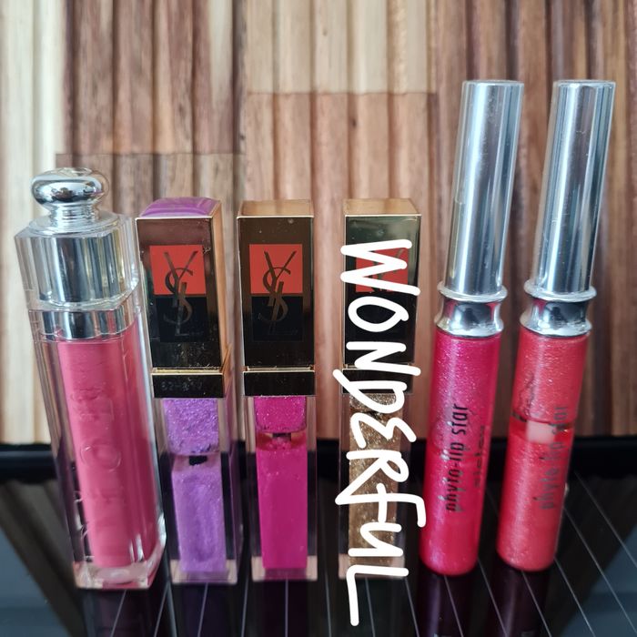 Komplet błyszczyki do ust Dior Sisley YSL Yves Saint Laurent 5 sztuk