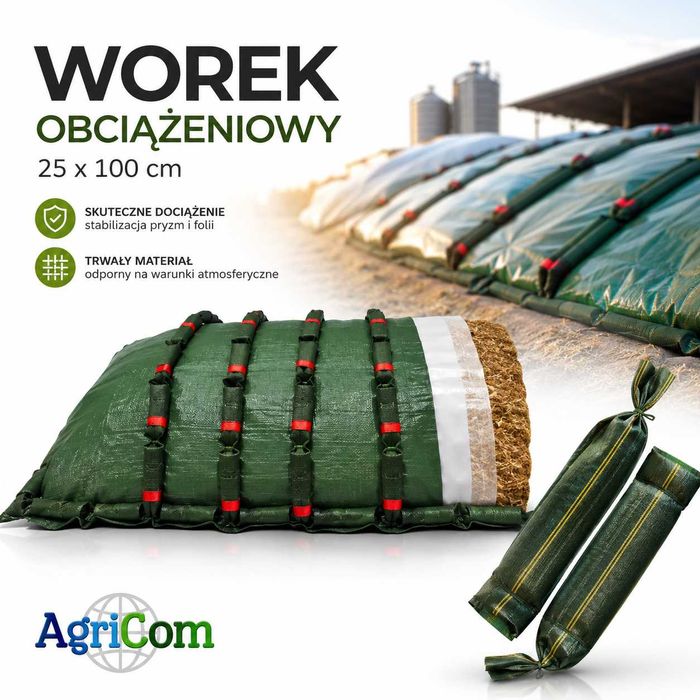Worek / Worki obciążeniowe 50 szt do pryzmy kiszonki siatki pryzmowej