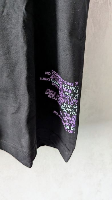 Фиолетовая футболка vlone x nav blackdoves с голубями