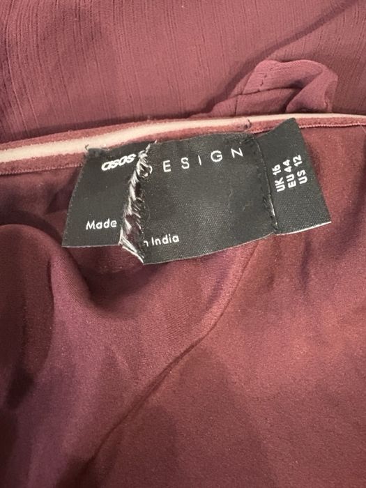 Cudna maxi hiszpanka ASOS zdobiona falbankami 2XL 44