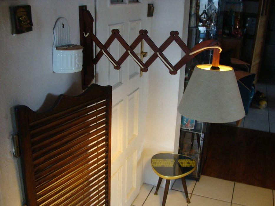 Duński design, Vintage, Mid-Century lampa z drzewa tekowego