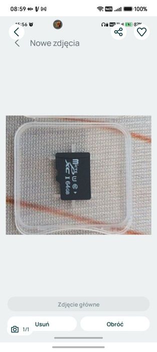 Karta Pamięci MicroSDXC 64GB + Etui Ochronne