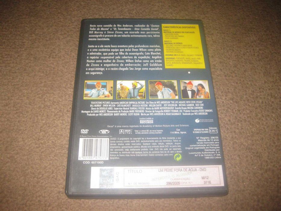 "Um Peixe Fora De Água" com Bill Murray numa Edição Especial com 2 DVDs!