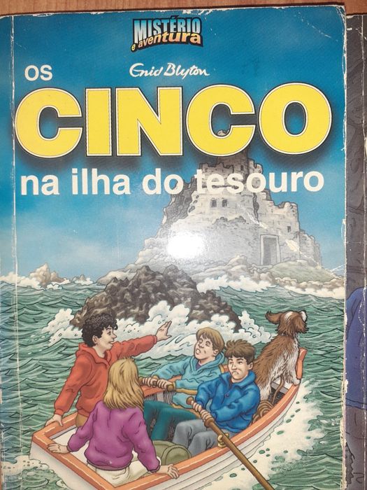 Lote de 2 livro das aventuras dos 5