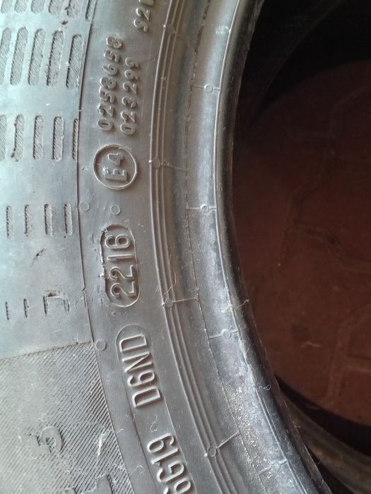 Cena za 2 Opony letnie 195/55r16 CONTINENTAL 6mm