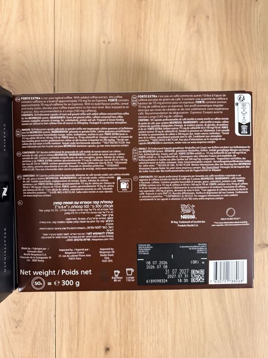 Nespresso professional 1050 kapsułek zestaw