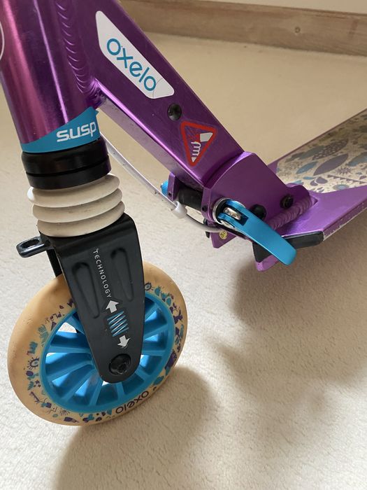 Hulajnoga Oxelo Scooter Play 6 Purple White 6-9 lat