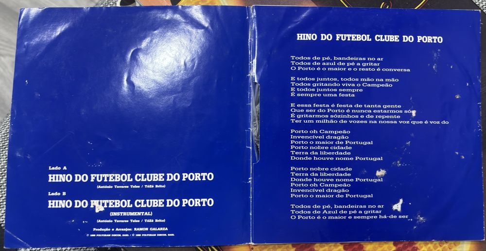 Single Vinil – Hino do Futebol Clube do Porto (1985)