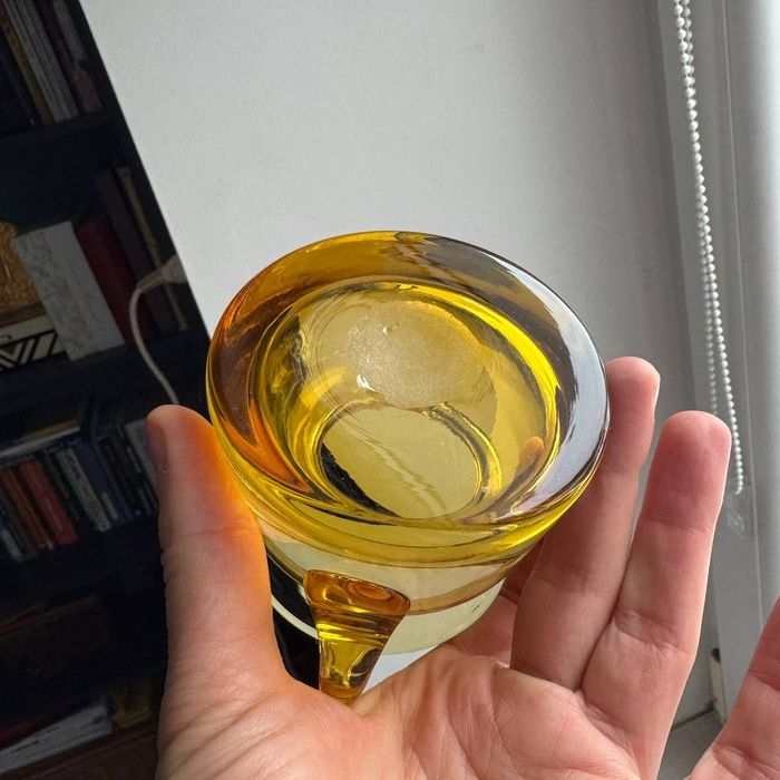 Dzbanek miniatura Horbowy kolorowe szkło PRL