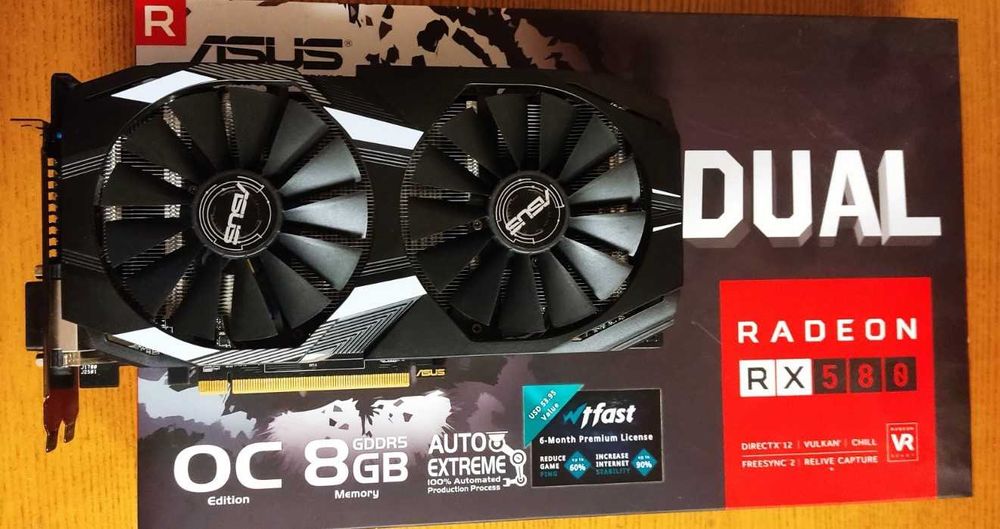 Видеокарта ASUS Radeon RX 580 8192Mb DUAL OC