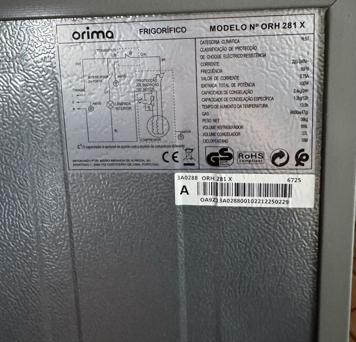 Frigorífico Orima