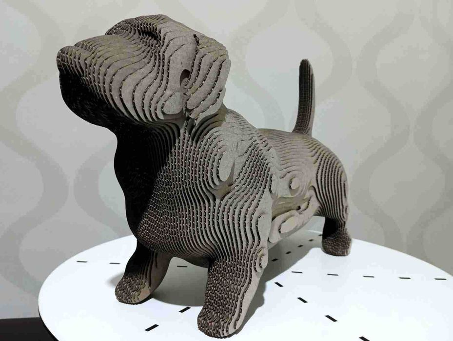 3D Пазл Картонний Конструктор Бассет-хаунд