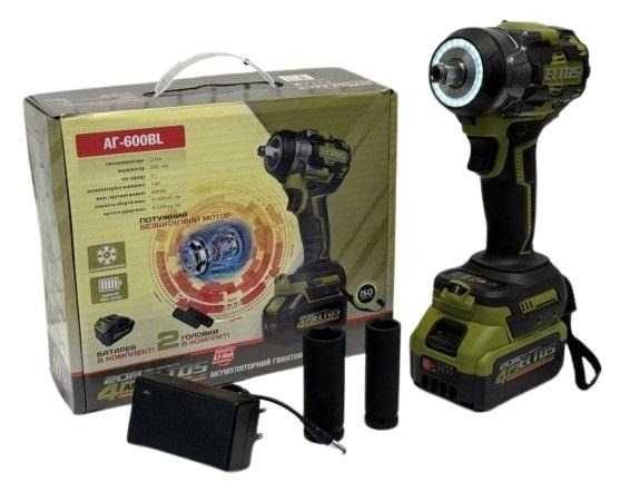 Акумуляторний ударний гайковерт ELTOS АГ-600/800 безщітковий потужний