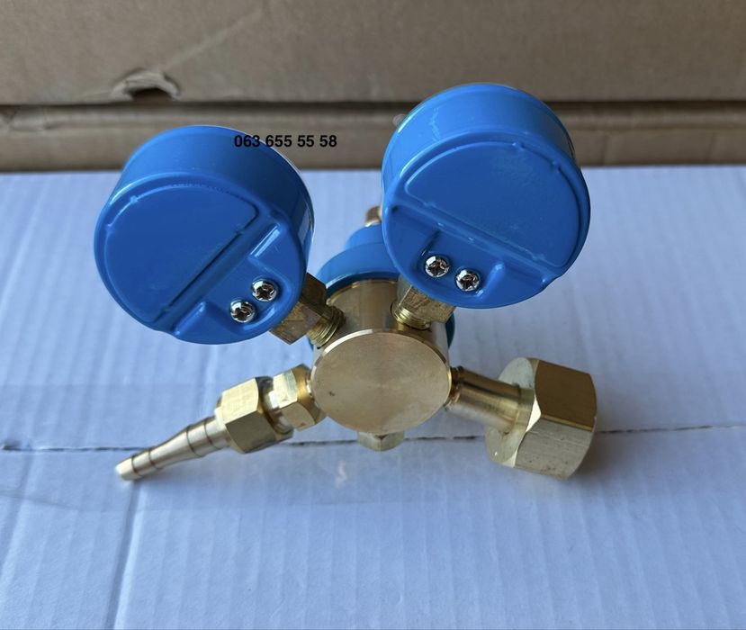 Редуктор кислородный БКО-50 с манометром, Латунный корпус (малый)