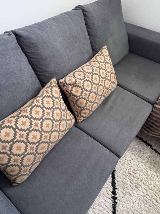 Sofá chaise longue de 3 lugares