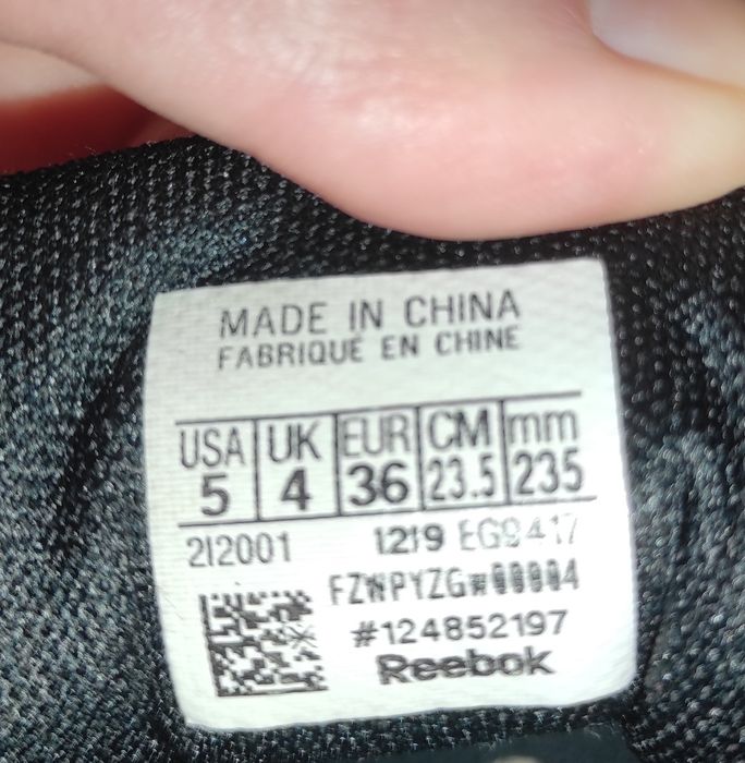 Обувь Reebok подростковая