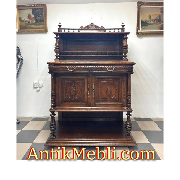 Вітрина антикварна сервант витрина дерево 3537