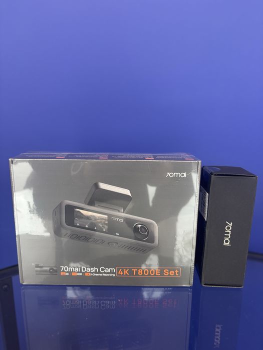 Відеореєстратор 3 камери 70mai Dash Cam T800E-1 4K+задня RC21+UP03каб