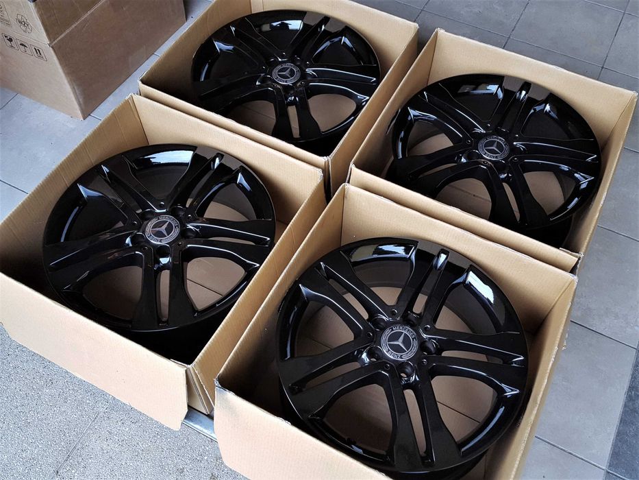 Alufelgi 18 Mercedes A B C CLA GLA ML V Vito Czarne ! 5x112 604#