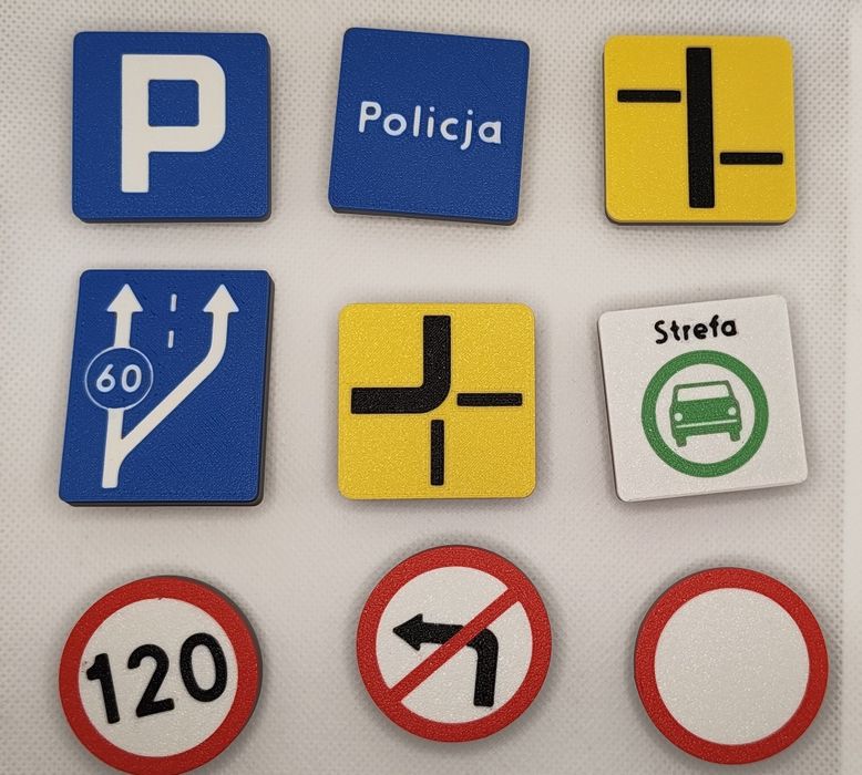 Zestaw znaków drogowych dla dzieci - 33 sztuki