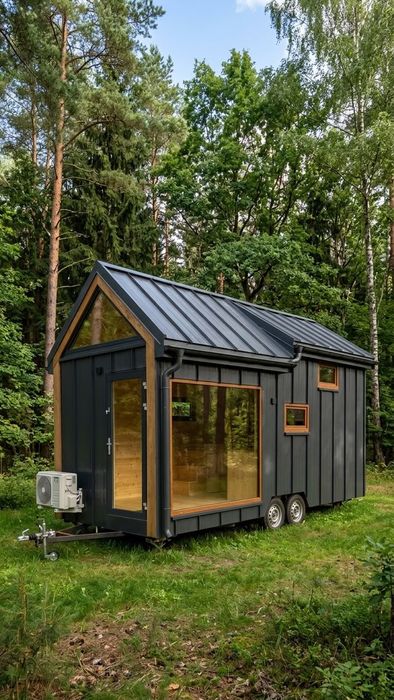 Tiny house, dom mobilny, dom letniskowy, całoroczny, gotowy, dostępny od ręki