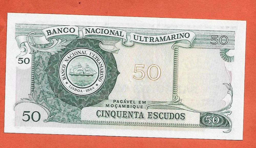 Moçambique Nota 50$00 1970