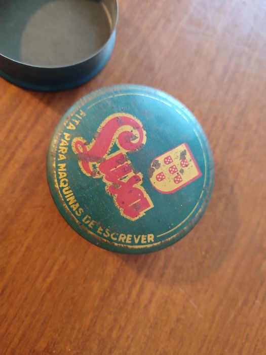 Caixa de lata - Lusa fita para máquina de escrever