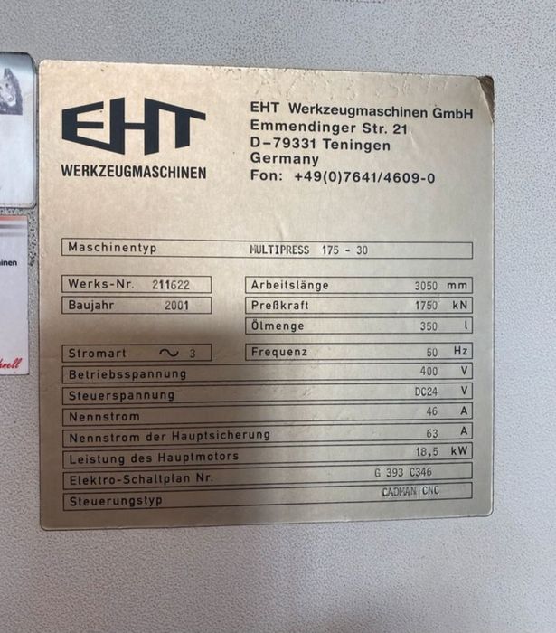 Листогиб, ціна з пдв Прес для металу, Вальцегиб, Кромкогиб 175 тон.