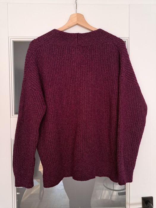 Sweter z wełną Massimo Dutti S oversize