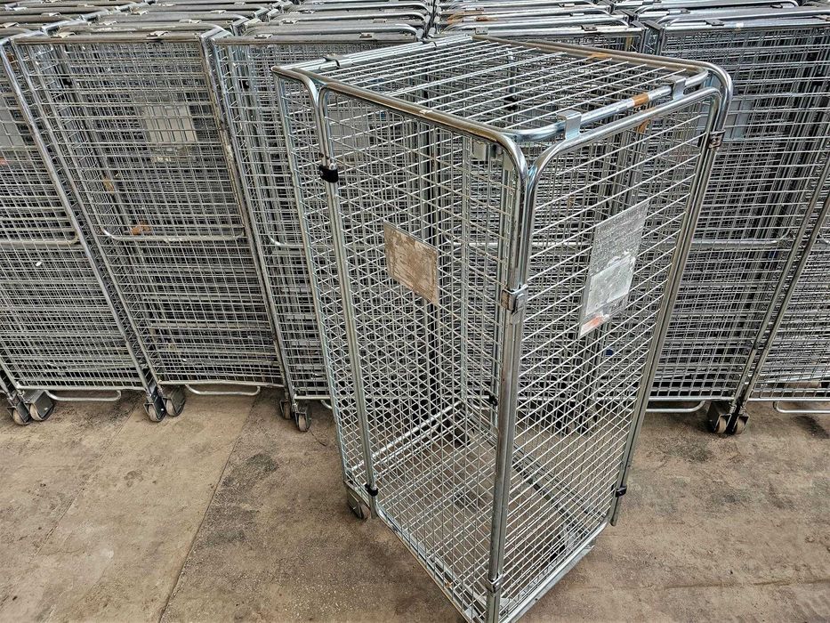 Wózek Magazynowy Transportowy Kosz Siatkowy Kurierski Gniazdowy