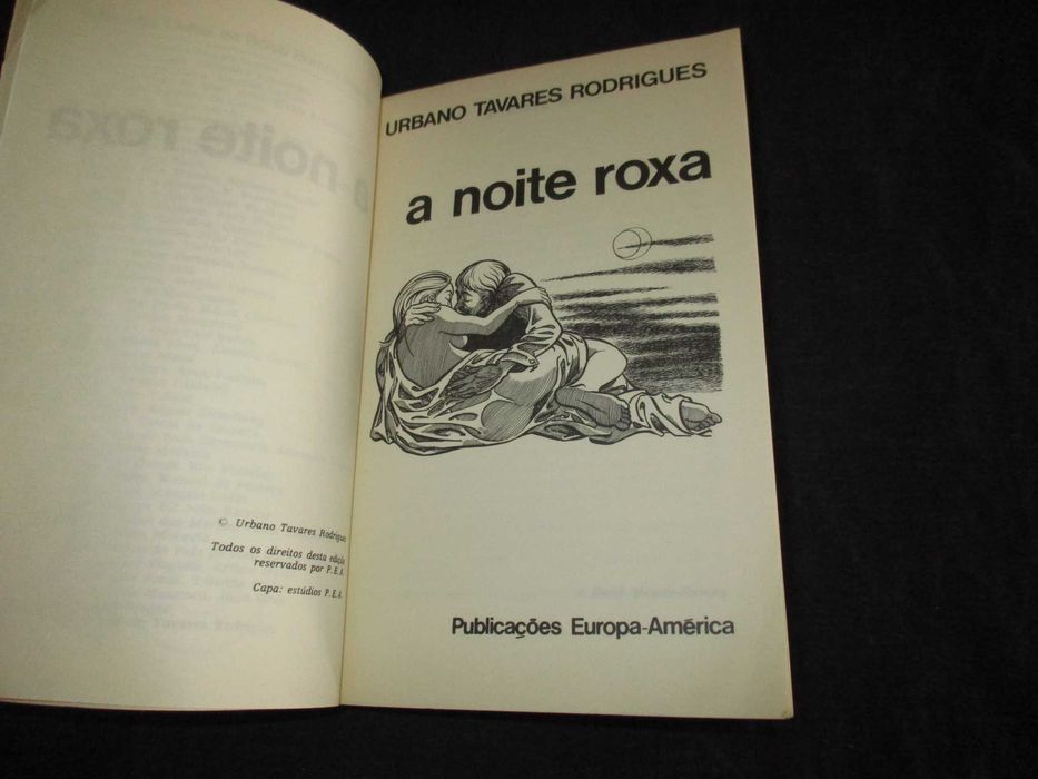 Livro A Noite Roxa Urbano Tavares Rodrigues LB 46